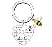JETTOP Dance Teacher Gifts- Thank You Dance Teacher Gift Keyring