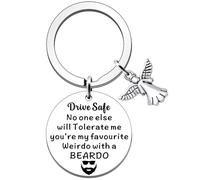 JETTOP Drive Safe Gifts for Him -Valentines Gift for Boyfriend Husband Anniversary Christmas Birthday Gifts You're My Favourite Weirdo Beard