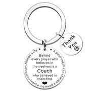 JETTOP Football Coach Gifts for Men Thank You Football Coach Keyring Gifts Behind Every Player Who Believes In Themselves Is A Coach