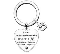 JETTOP German Shepherd Gifts for Women German Shepherd Dog Pet Lover Gift German Shepherd Dog Mum Gifts Keyring Gifts for Birthday Christmas Mothers Day German Shepherd Mum