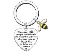 JETTOP Leaving Gifts for Colleagues Women Thank You Gifts for Women Men Nurse Teacher Keyring There Are People In This World Who Make Things Better