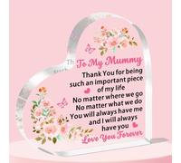 JETTOP Mummy Gifts-Gifts for Mummy Birthday Mummy Mothers Day Christmas Heart Acrylic Presents Mummy Always Have You