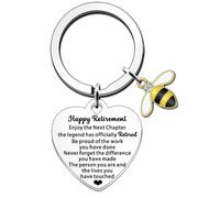JETTOP Retirement Gifts for Women Men - Funny Retirement Gifts for Nurse Coworkers Boss Teacher Mentor Friends Keyring