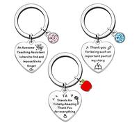 JETTOP Teaching Assistant Gifts for Women Men Thank You Teacher Assistant Gifts 3PCS Leaving TA Gifts