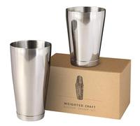 Jettory Boston Shaker - Premium 18 oz & 28 oz Weighted Cocktail Shaker - Professional Boston Shakers Set For Bartenders - Bar Shaker Made from Stainless Steel 304 - Bar Tool (Stainless Steel)