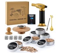 Jettory Cocktail Smoker Set - Whiskey Smoker Set with 6 Wood Types & Torch - Smoke Generator for Cocktails and Whisky - Butane Free (Sold Separately)