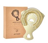 Jettory Cocktail Strainer, Cocktail Strainer, Stainless Steel Bar Strainer, Suitable for All Shakers, High-Quality Bar Accessories (Gold)