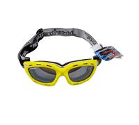 Jettribe Classic Jet Ski Goggles - PWC Watercraft Water Sports Sunglasses - Easy Fit Glasses for Ultimate Adventure Like Kite Boarding, Surfer, etc - Neon Yellow Floating Frame/Amber Lens Goggles