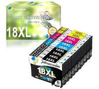 Jettruemedia 18XL Ink Cartridges for Epson 18 XL Ink Cartridge Compatible with Epson Expression Home XP-412 XP-312 XP-205 XP-215 XP-225 XP-305 XP-315 XP-322 XP-325 XP-405 XP-415 XP-422 XP-425(10pack)