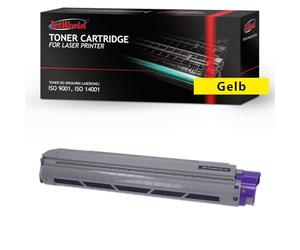 JetWorld Toner Compatible with Oki 44059165 Yellow for MC851DN+, MC851cdtn+, MC851cdxn, MC861DN+, MC861cdtn+, MC861cdxn 7300 Pages per Toner Cartridge, High-Quality Print