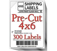 JETZAP Pre-Cut 4x6 Shipping Labels | Work on Most Inkjet and Laser Printers | Just Load & Print | USPS UPS FedEx for Home Printers | 300 Pack
