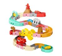 Jeu De Circuit À Glissière Le - Jouet Avec Ventouses, Parc À EAU Toboggan Tournant Et Puzzles À Assembler | Jouet D'Activité Pour, Éducatif Temps Du Bain des Bébés