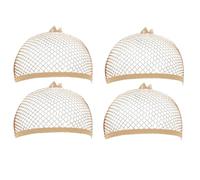 Jeu of 4 Hair Nets for Wigs - Nude Color, in Maille Transpirator - Perfect for Fixing and Managing Wigs