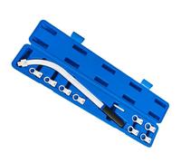 JEUCLEL 10PCS Universal Auxiliary Idler Belt Tensioner Pulley Removal Tool Kit, Serpentine Belt Tension Pulley Wrench Set, Engine Timing Belt Tensioning Nut Bolt Screw Remover