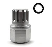 JEUCLEL 15/11PT Wheel Locking Nut Key Compatible with BMW, Wheel Lock Nut Scoket Adapter, Wheel Anti-Theft Lug Nut Removal Tool, Anti-Theft Screw Remover