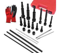 JEUCLEL 22PCS Universal Glow Plug Removal Tool Kit, Glow Plug Electrodes Removal Tool for M8 & M10, Drilling Tapping Extractor Small Engine Repair Automotive Puller Extraction Sets