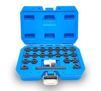 JEUCLEL 22PCS Wheel Locking Nut Key Kit Compatible with VW VAG Volkswagen, Wheel Lock Nut Socket Adapter Set, Wheel Anti-Theft Lug Nut Removal Tool, Anti-Theft Screw Remover Hand Repair Tool