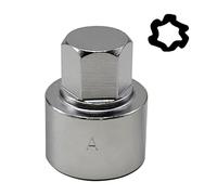 JEUCLEL 532 Wheel Locking Nut Key Compatible with VW VAG Volkswagen, Wheel Lock Nut Scoket Adapter, Wheel Anti-Theft Lug Nut Removal Tool, Anti-Theft Screw Remover