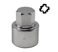 JEUCLEL 534 Wheel Locking Nut Key Compatible with VW VAG Volkswagen, Wheel Lock Nut Scoket Adapter, Wheel Anti-Theft Lug Nut Removal Tool, Anti-Theft Screw Remover
