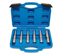 JEUCLEL 6PCS 3/8" 6 Point Glow Plug Socket Set, 8-16mm Universal Joint