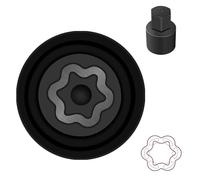 JEUCLEL D-Wheel Locking Nut Key Compatible with Toyota Models, Lexus, Tacoma, Wheel Lock Nut Socket Adapter, Anti-Theft Lug Removal Tool, Socket Remover Hand Repair Tool