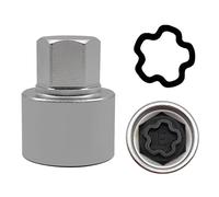 JEUCLEL E Wheel Locking Nut Key Compatible with Audi Series, (Socket OD 27mm - ID 25mm), Wheel Lock Nut Socket Adapter, Wheel Anti-Theft Lug Nut Removal Tool, Anti-Theft Screw Remover