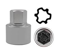 JEUCLEL F Wheel Locking Nut Key Compatible with Audi Series, (Socket OD 27mm - ID 25mm), Wheel Lock Nut Socket Adapter, Wheel Anti-Theft Lug Nut Removal Tool, Anti-Theft Screw Remover