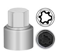 JEUCLEL F Wheel Locking Nut Key for Audi, Socket OD 27mm - ID 25mm | Wheel Lock Nut Socket Adapter, Anti-Theft Lug Nut Removal Tool, Anti-Theft Screw Remover, Repair Tool, Tyre Fitting, garage