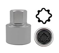 JEUCLEL T Wheel Locking Nut Key Compatible with Audi Series, (Socket OD 27mm - ID 25mm), Wheel Lock Nut Socket Adapter, Wheel Anti-Theft Lug Nut Removal Tool, Anti-Theft Screw Remover