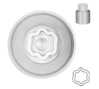 JEUCLEL Type D Wheel Locking Nut Key Compatible with Land Rover Range Rover Evoque Freelander Velar, Wheel Lock Lug nut Adapter, Car Anti Theft Screw Nut Removal Key Socket, Remover Repair Tool