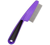 Jeufond Multifunctional Stainless Steel Fine-Toothed Dandruff Comb, Professional Scalp Care Tool, Suitable for Children and Adults (Purple)