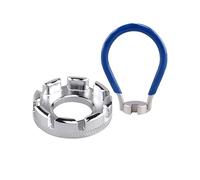 jeufun 6-in-1 Bike Spoke Wrench and Rim Correction Tool, 10-15 Gauge