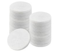 JEUIHAU 20 Pcs White Round Painting Pebbles, 65 x 8mm Diameter Flat Smooth Round Stones, Natural Stones for Paint, River Stone for Arts, Craft, Painting, DIY and Home Decoration