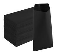 JEUIHAU 200 Pcs Small Black Envelopes, 3.5 x 6.5 Inch Kraft Paper Envelope, Mini Seed & Money Envelopes for Office Checks, Letter Mailing, Note Cards, Weddings