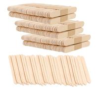 JEUIHAU 2000 Pcs Natural Wooden Lolly Sticks, Lollipop Sticks Popsicle Sticks Ideal for Arts, Ice Cream, Waxing, Handwork and Crafts, 65 x 10 x 2 mm