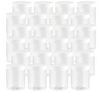 JEUIHAU 24 Pack 250ml/8oz Clear Plastic Jars with Lids, BPA-Free Empty Slime Storage Jars, Wide Mouth Plastic Container for Slime, Spices, Crafts