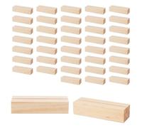 JEUIHAU 40 Pcs Wood Place Card Holders, Wooden Table Number Stands Photo Holder for Restaurants, Parties, Weddings, Banquets, Photo and Menu Display