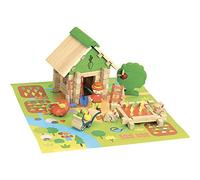 Jeujura -8225-Maison du Jardinier - 50 Pieces Wooden Building Game - 8225, Maison du Jardinier