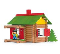 Jeujura JeujuraJ8002 Wooden Construction Chalet in a Suitcase (100-Piece)