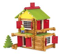 Jeujura JeujuraJ8003 Wooden Construction Chalet in a Suitcase (135-Piece)