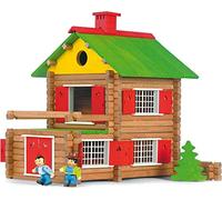 Jeujura J8004 175 Pieces My Wooden Chalet, in Cardboard Box, Multi-Color
