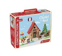 Jeujura - The Christmas Chalet - 90 pieces - Construction games in cardboard case - Ages 5+ - Agility - Creativity - Handling - Catalogue included - 8094