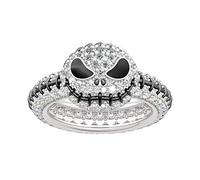 Jeulia 4.05 ct Jack Skull Ring for Women Men Chrismas 925 Sterling Silver Ring Halloween Pumpkin King with Exquisite Packaging Box Gifts for Her (Jack-1, O 1/2)