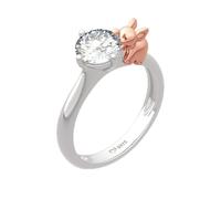 Jeulia "Lucky Elephant Round Cut Sterling Silver Ring (R 1/2)