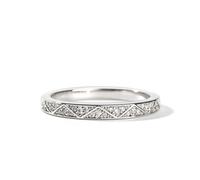 Jeulia Stacking Eternity Rings for Women 925 Sterling Silver Cubic Zirconia Engagement Rings Women's Wedding Bands Suitable for Daily Wear Anniversary Ring for Her, Size J-Z (Silver, L-½)