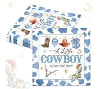 JeVenis 20 PCS Cowboy Party Supplies Wild West Party Napkins Western Decoration for Boys Birthday Baby Show Party Supplies