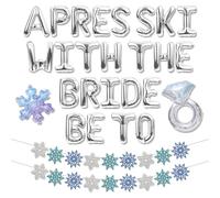 JeVenis Apres Ski With The Bride To Be Balloon Last Toast On The Slopes Bachelorette Party Decorations Ski Bachelorette Skiing Bachelorette Decorations