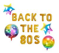 JeVenis Back To The 80s Balloon Banner 80s Party Decorations 80s Party Supplies Themed