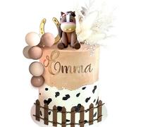 JeVenis Boho Horse Cake Decoration Cowgirl Cake Topper Girls Horse Party Decorations Horse Racing for Western Cowgirl Birthday Baby Shower