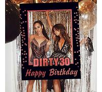 JeVenis Dirty 30 Birthday Party Supplies 30 Birthday Party Photo Booth Props 30 Birthday Photo Frame Rip to my 20s Birthday Decoration
